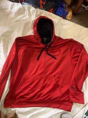 Everlast Red Men's Pullover Hoodie with Black Lined Hood